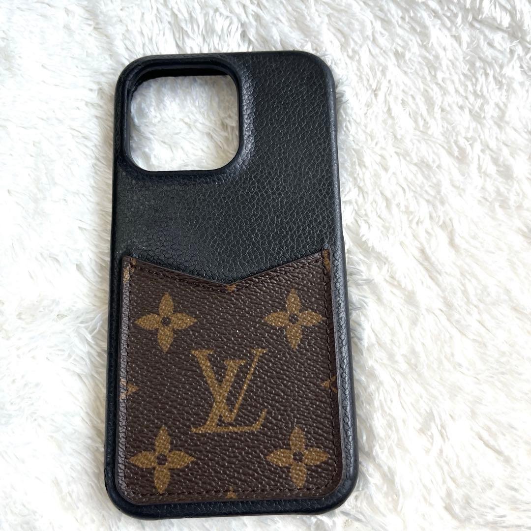 ルイ ヴィトン　iPhone 13 pro バンパー　モノグラム　黒
