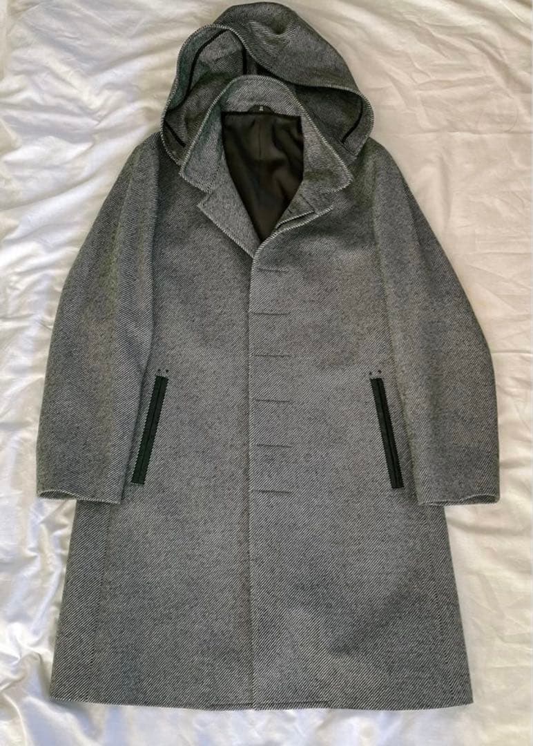 ランバンコレクション フード スタンドカラー 2way コート ウールコート