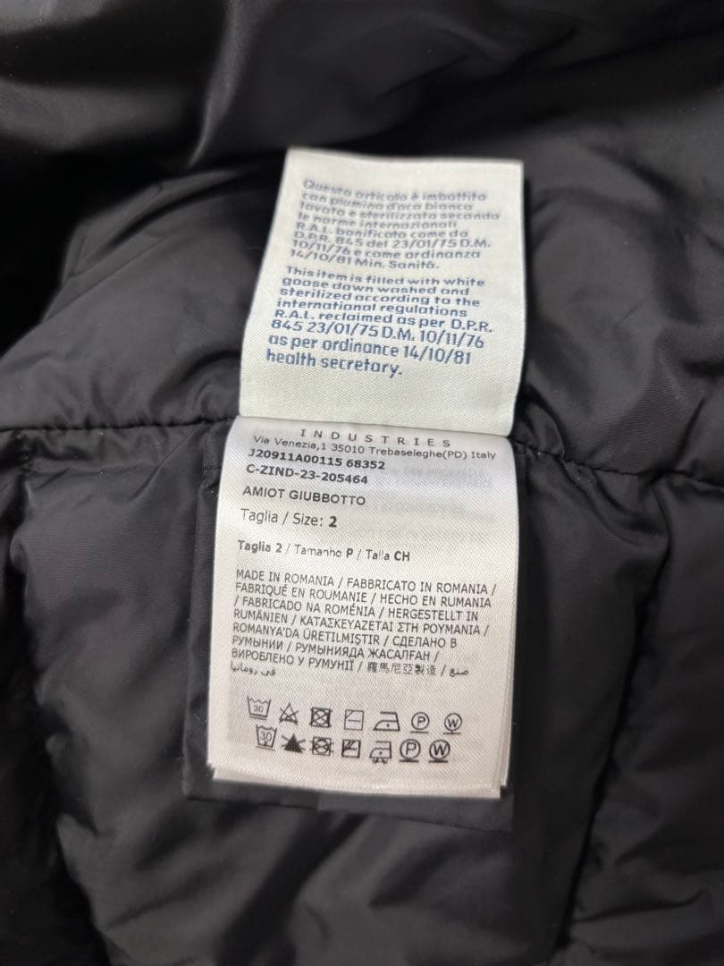 ドロップMONCLERモンクレールAmiotバイカージャケットサイズ2国内