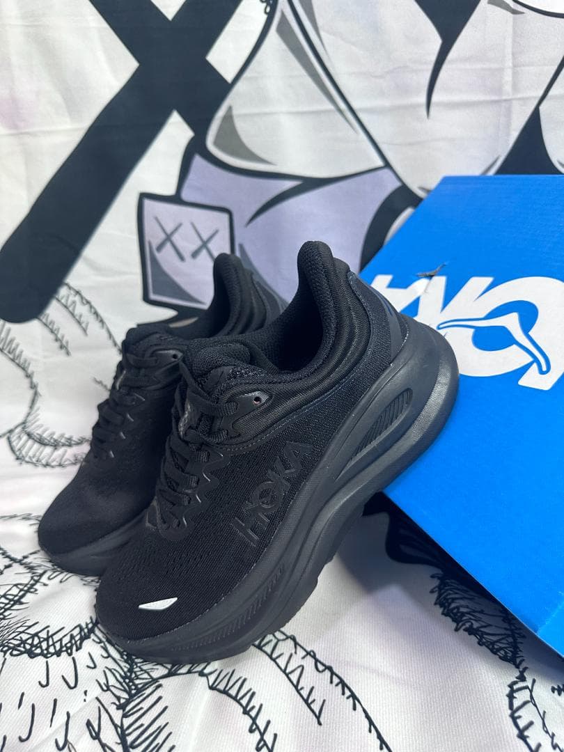 Hoka OneOne Bondi 9 スニーカー 22.5cm ブラック