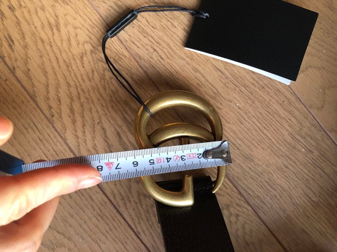 GUCCI 茶色レザーベルト 幅約4cm 11様こ専用です。