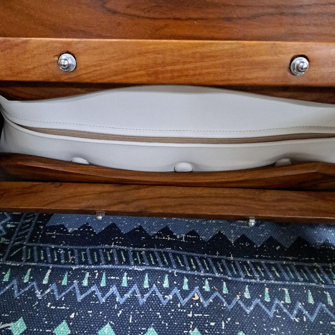 ♡アンティーク 象嵌 金彩 オットマン チェア スツール 鞍型 白♡