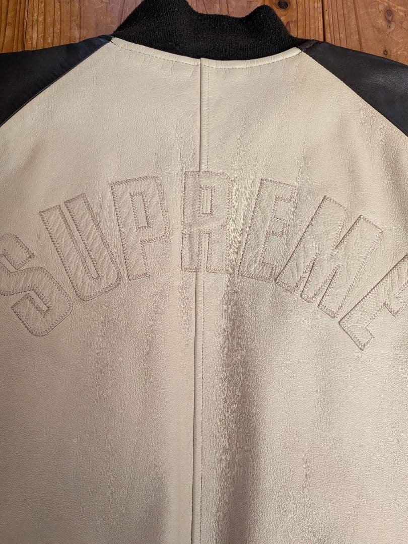 タケ​名作 07AW Supreme オールレザー スタジャン XL
