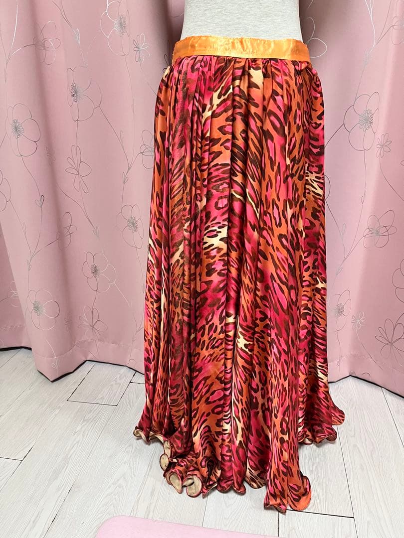 レオパード柄 セットアップ トップスとスカート