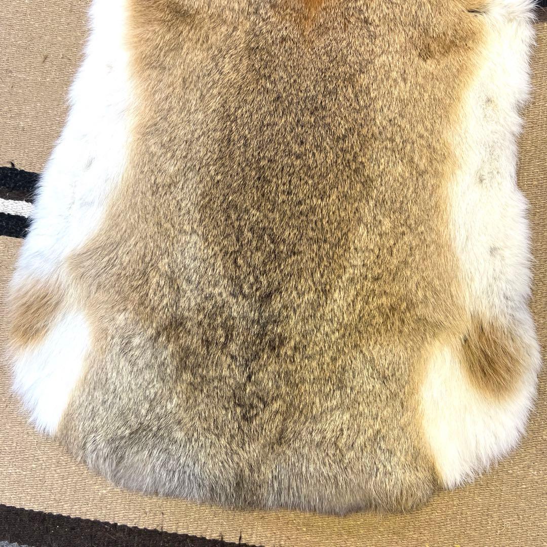 強度抜群 ラビット尻あて ワイド 尻皮 登山 ウサギ毛皮敷物 冬キャンプ