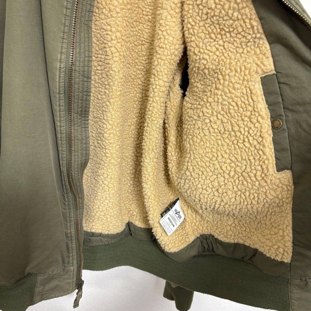 ALPHA アルファMA-1 フライトジャケット M オリーブミリタリーz99