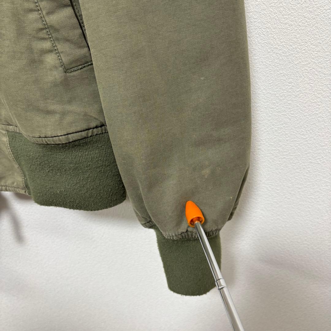 ALPHA アルファMA-1 フライトジャケット M オリーブミリタリーz99