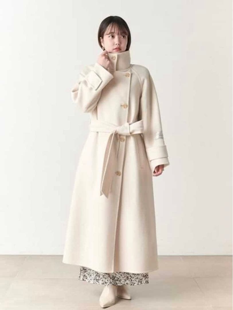 スナイデル snidel ウロコカシミヤロングコート - メルカリ