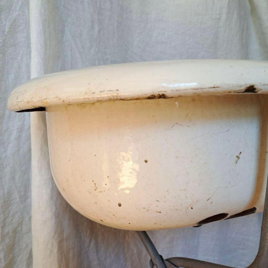 アンティーク　ホーロー　ベビーバス