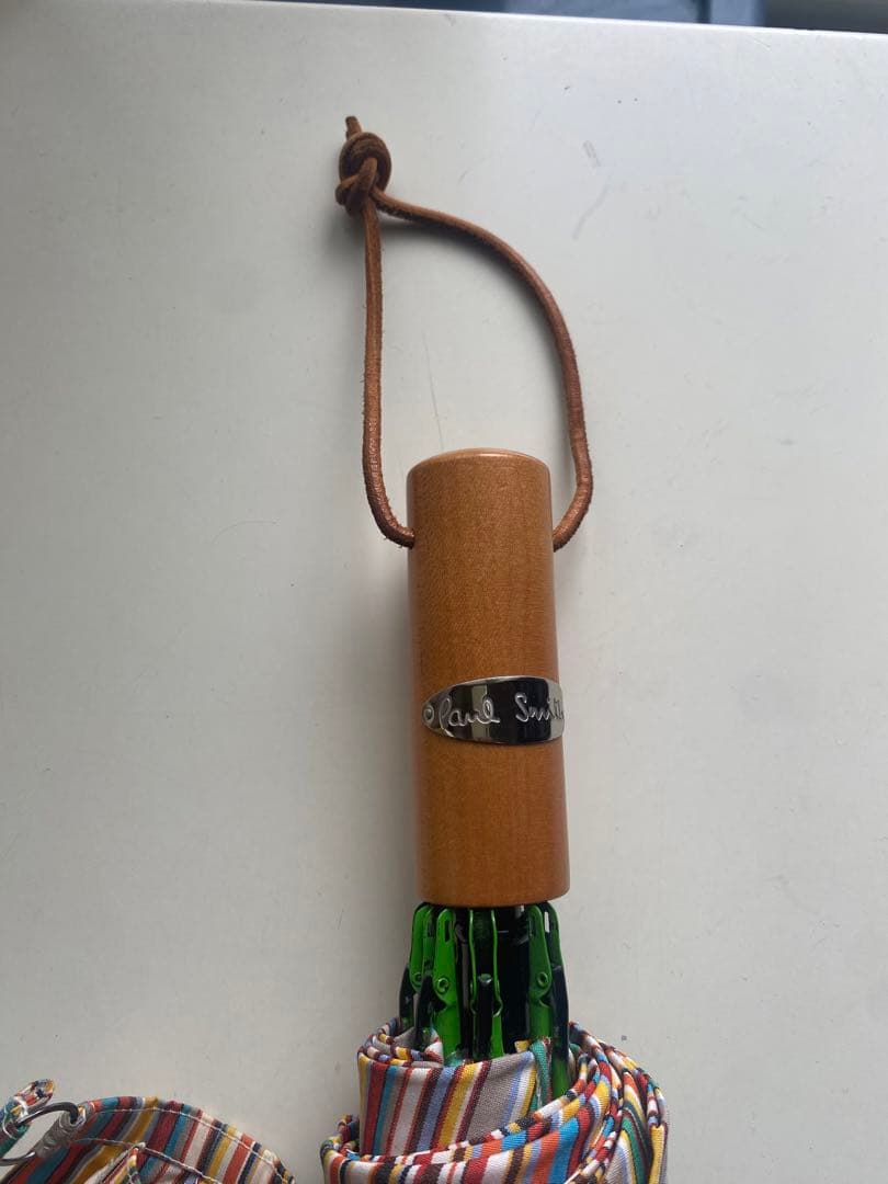 最終値引 希少ヴィンテージ ポールスミス マルチストライプ折り畳み傘