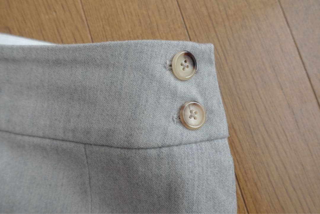 美品 マーガレットハウエル ウールカシミヤワイドパンツ Ⅱ フランネル