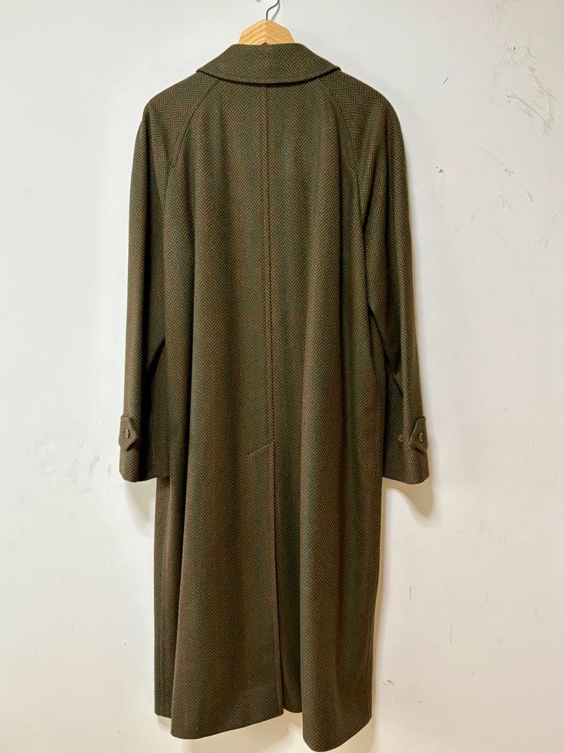 Burberrys ウールヘリンボーン バルマカーンコート イギリス製