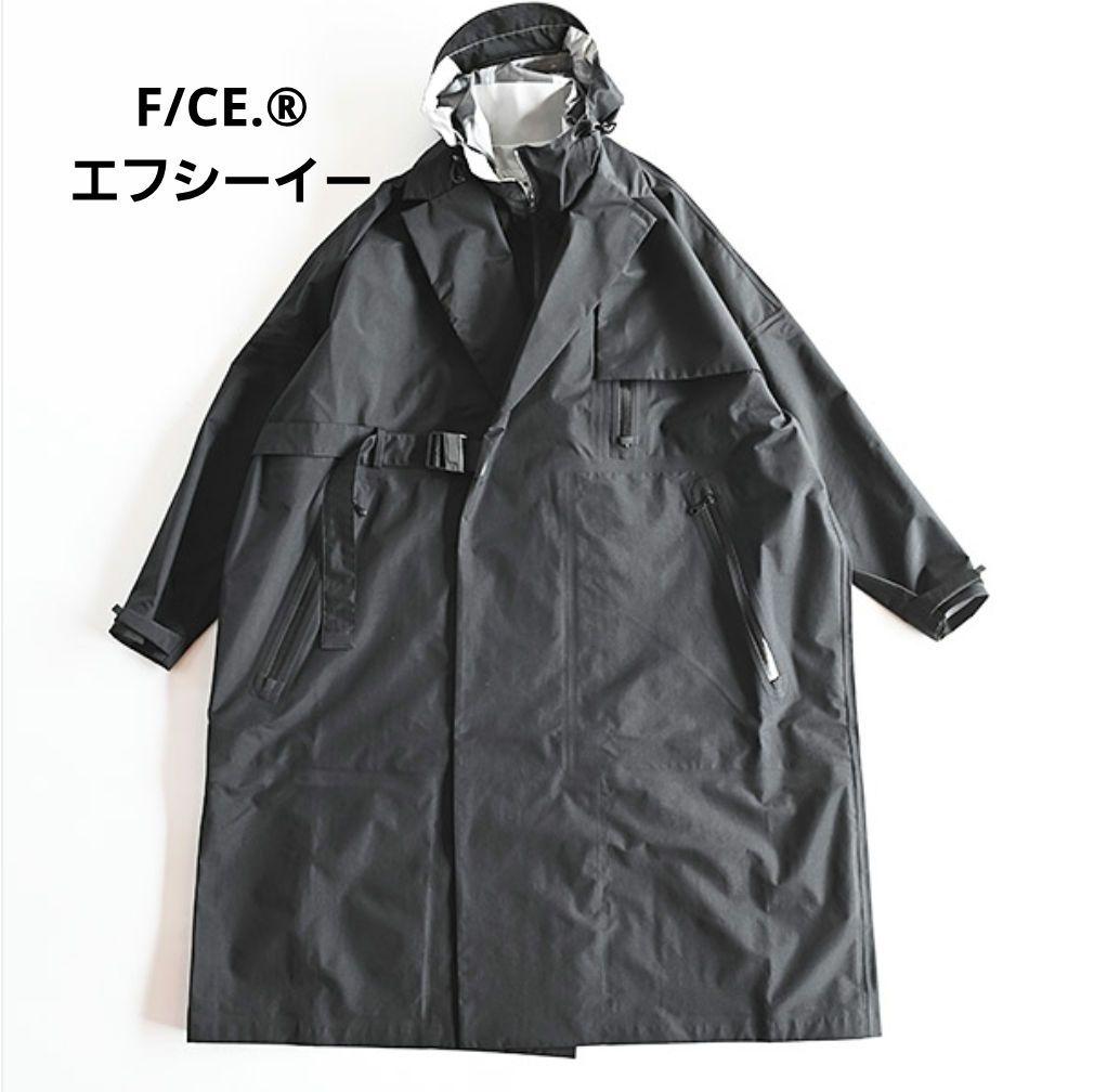 F/CE.® WRAP DOUBLE BRESTED CTオールウェザーコート黒