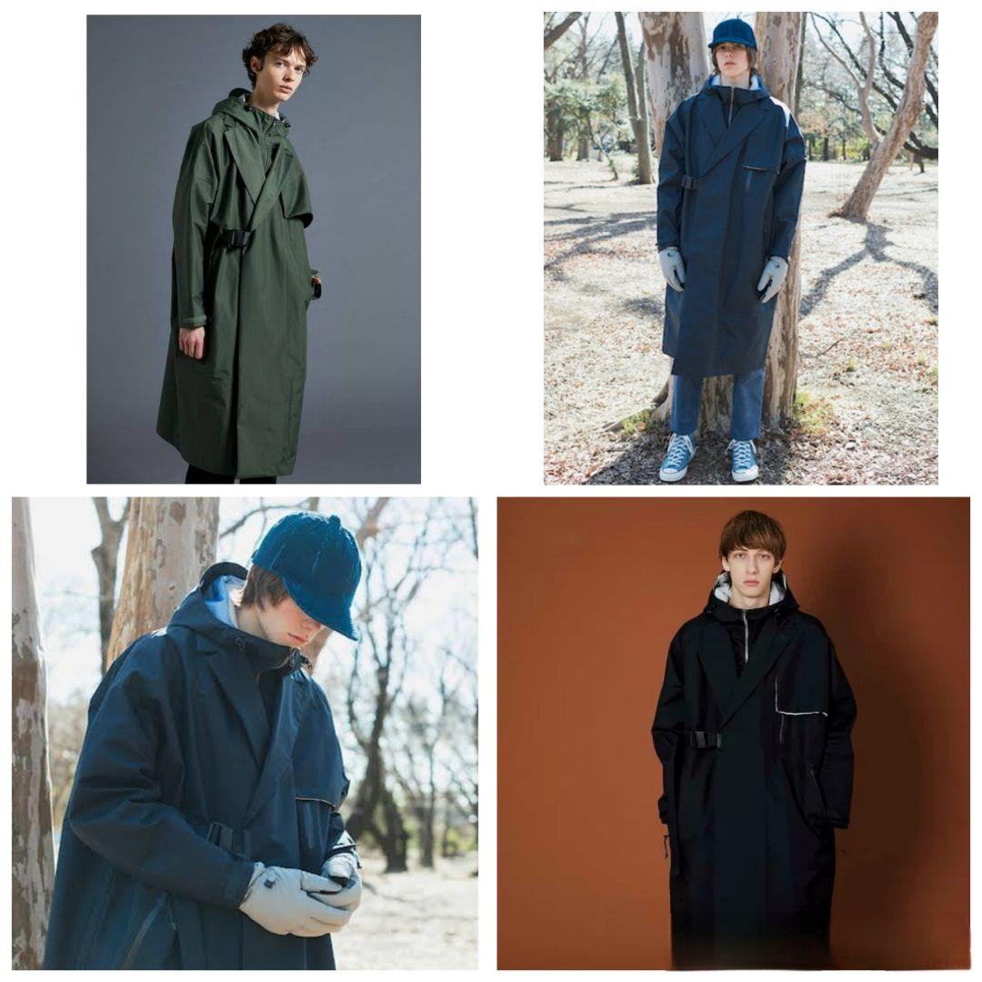 F/CE.® WRAP DOUBLE BRESTED CTオールウェザーコート黒