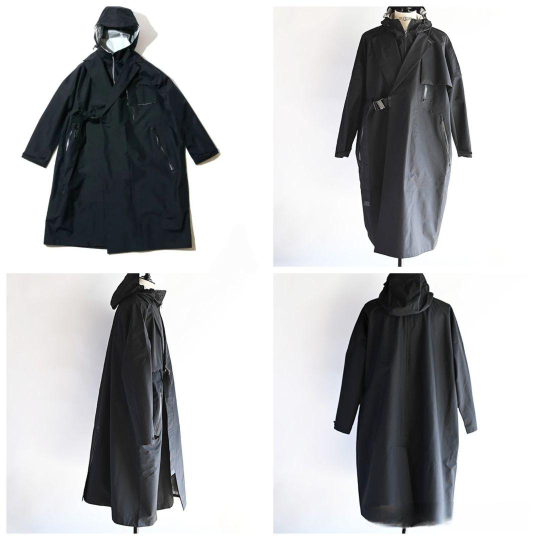 F/CE.® WRAP DOUBLE BRESTED CTオールウェザーコート黒