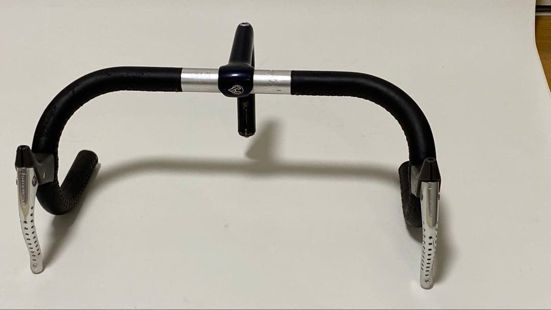 Cinelli アルミハンドル&ステム 革巻きカンパレバー付き