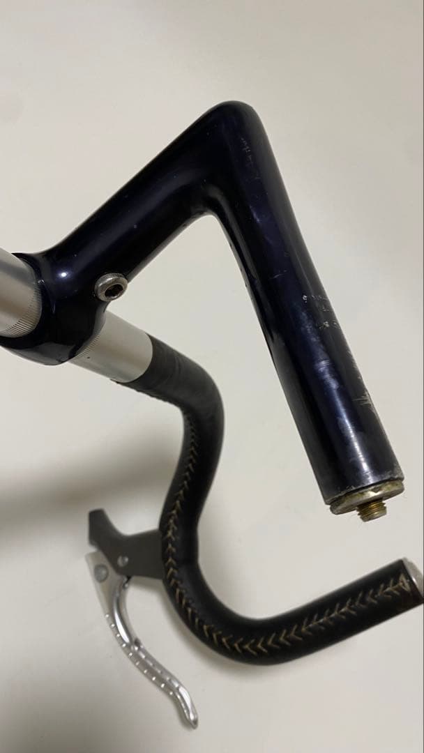 Cinelli アルミハンドル&ステム 革巻きカンパレバー付き