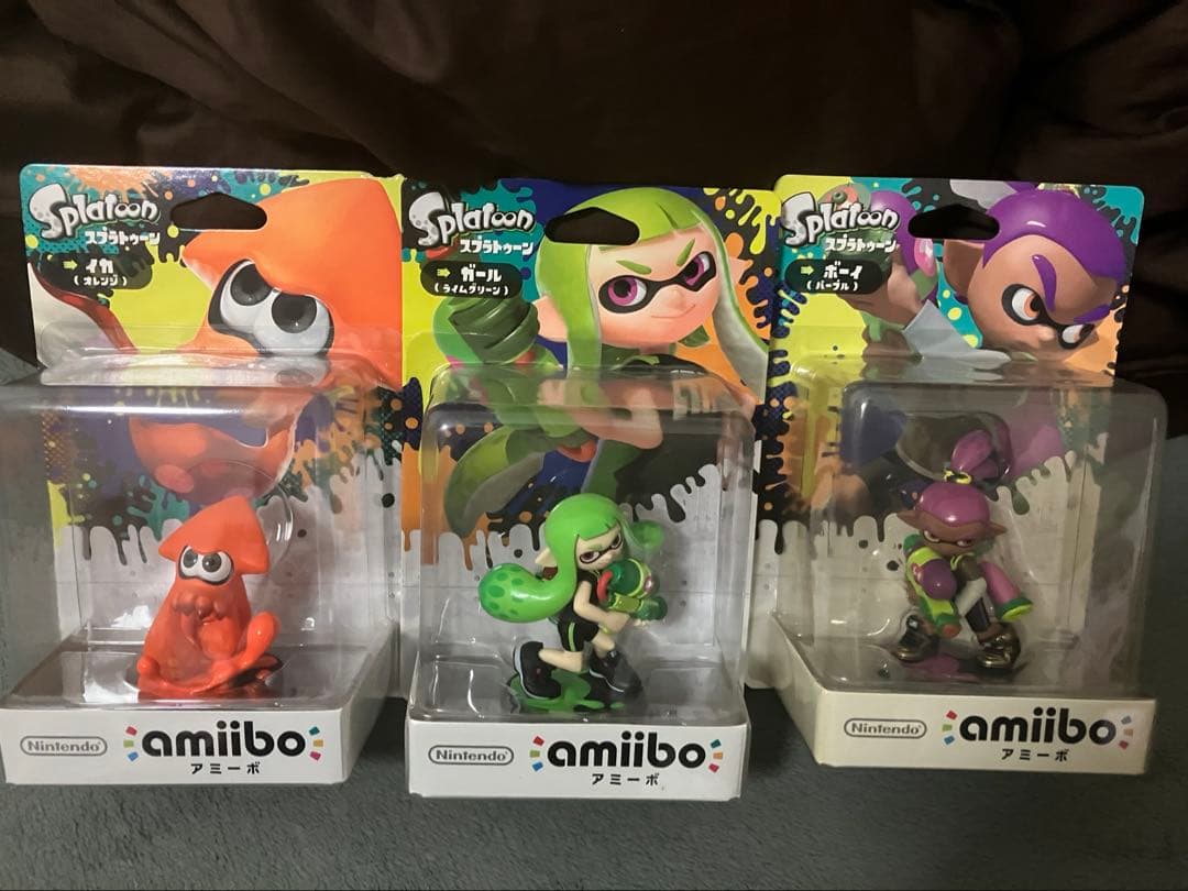 限定amiiboライムグリーンガール パープルボーイ オレンジイカ - メルカリ