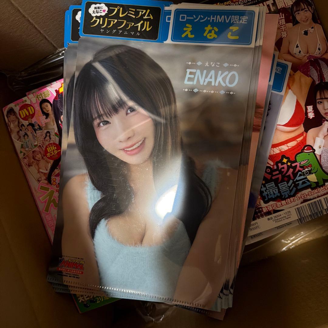 えなこローソン限定　プレミアムクリアファイル全2種　ヤングアニマル☆ 20セット