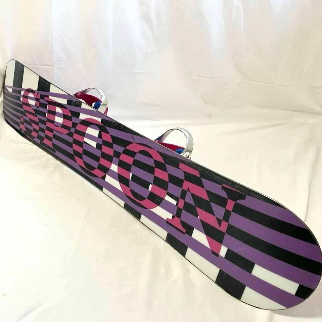 SPOON スノーボード セット 板 約144cm / ビンディング Mサイズ