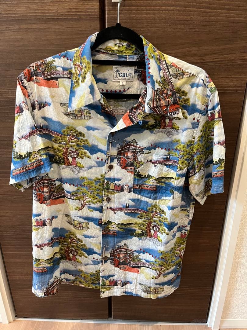 最終値引きGBL 千と千尋の神隠し ハワイアンシャツ