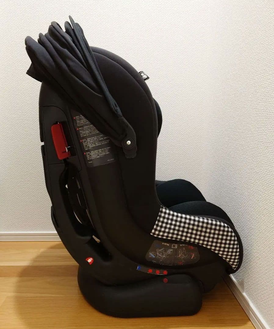 【美品】 Joieチャイルドシート チルト キャノピー付き チェック柄