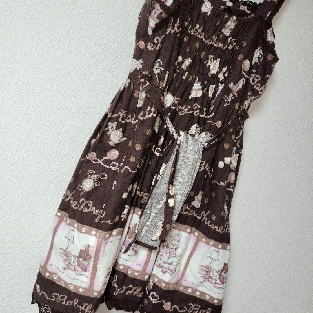 2*a様 激レア　懐古　ロリータねこNEKOラプソディー柄jsk