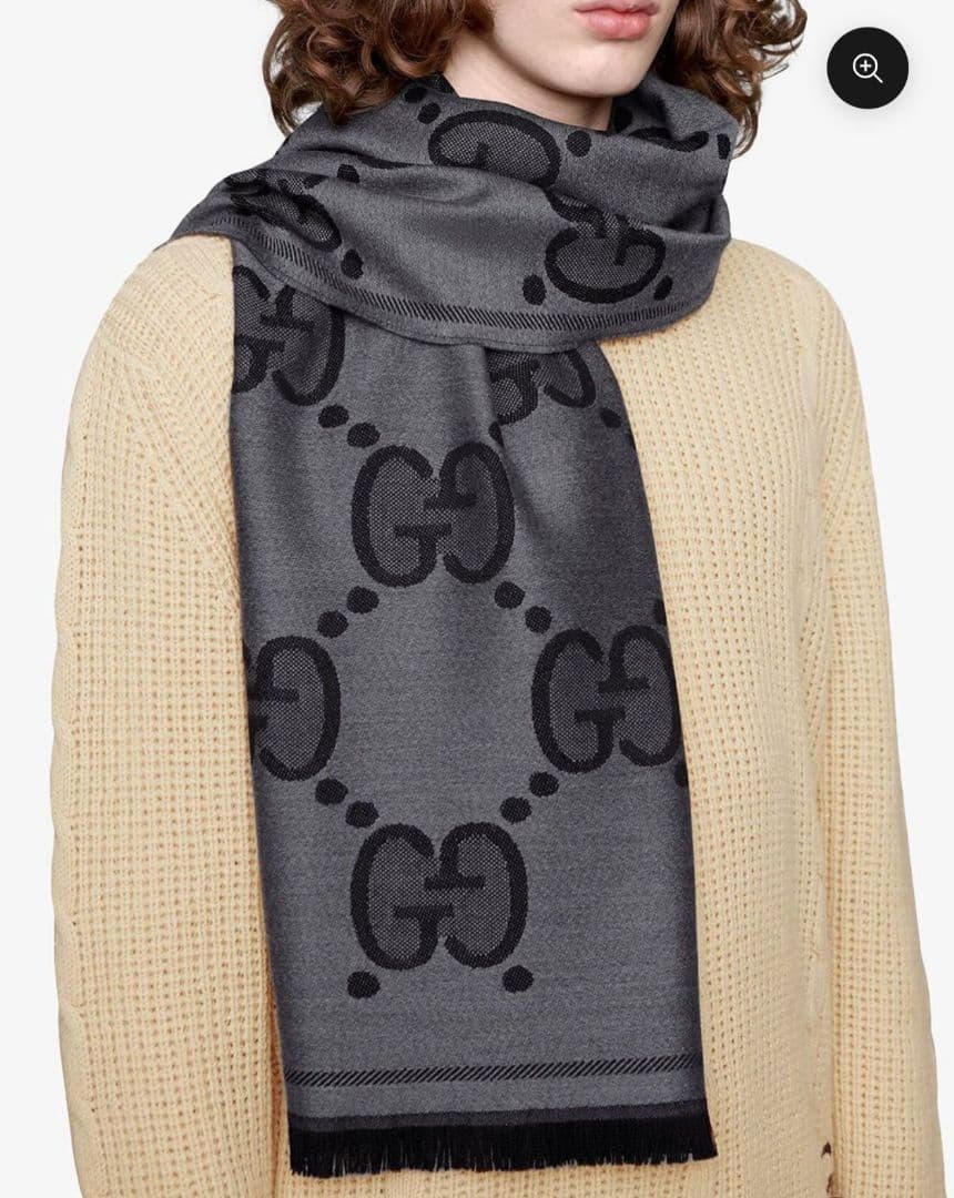 ❤新品箱袋付き❤GUCCI❤マフラー ストール ショール スカーフ★定価8万円★