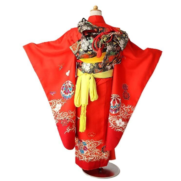 7歳 女の子 着物 七五三　四つ身 7-035