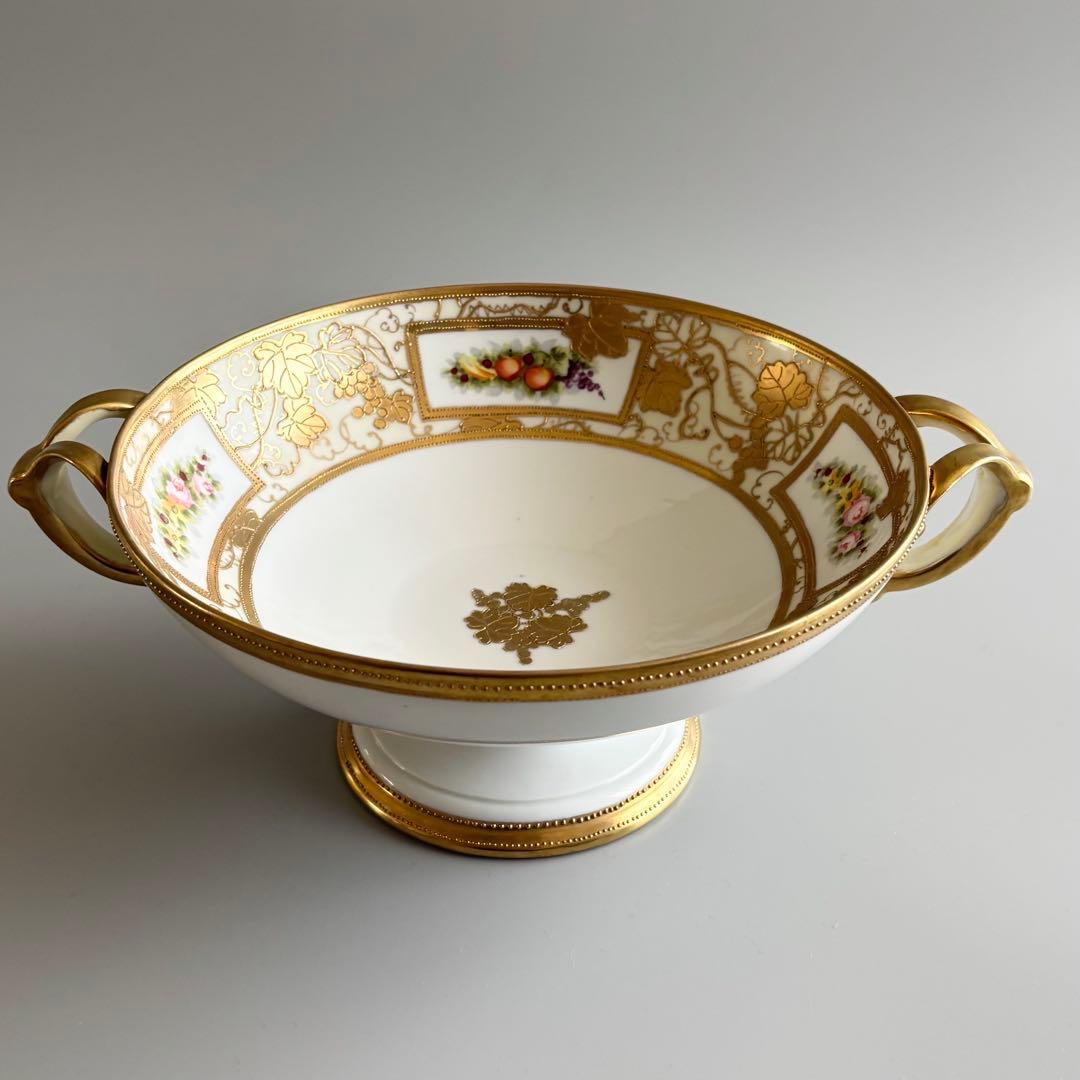 100年以上の時を閉じ込めた、 美しきオールドノリタケ 足付き