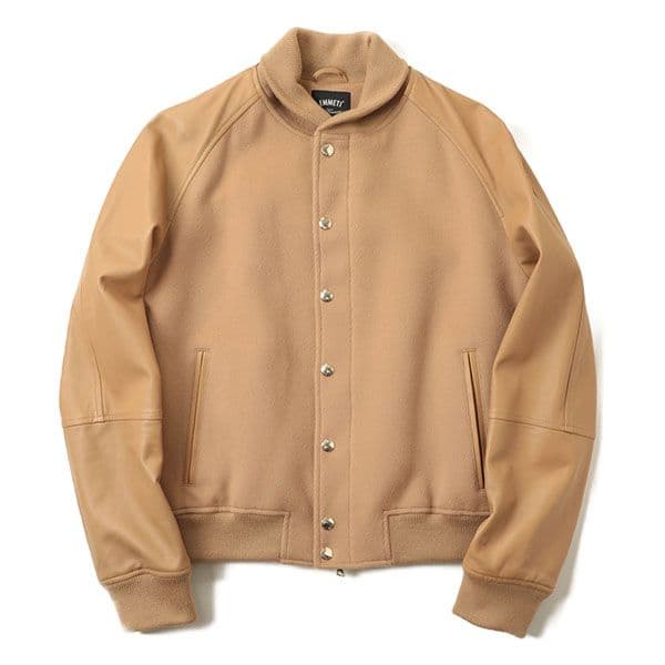 新品✨菅原靴店完全別注　EMMETI NILO　レザー×ウールカシミヤ　キャメル