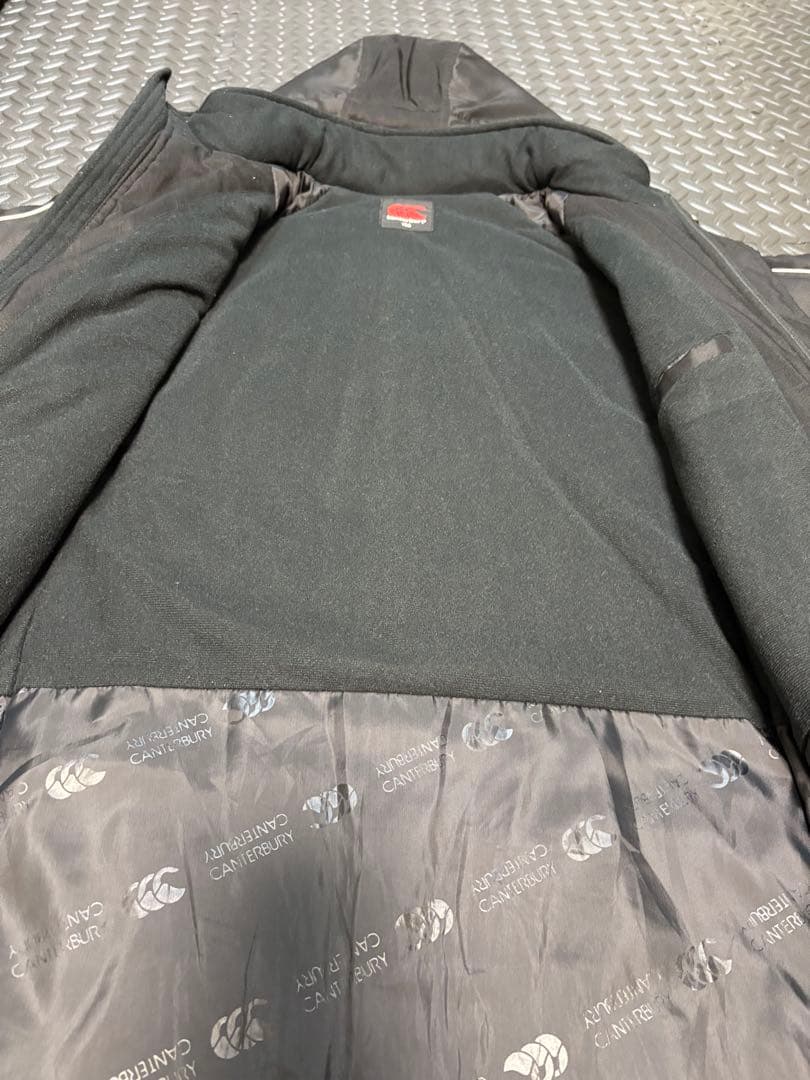 canterbury ベンチコート 150cm 黒　フード付き