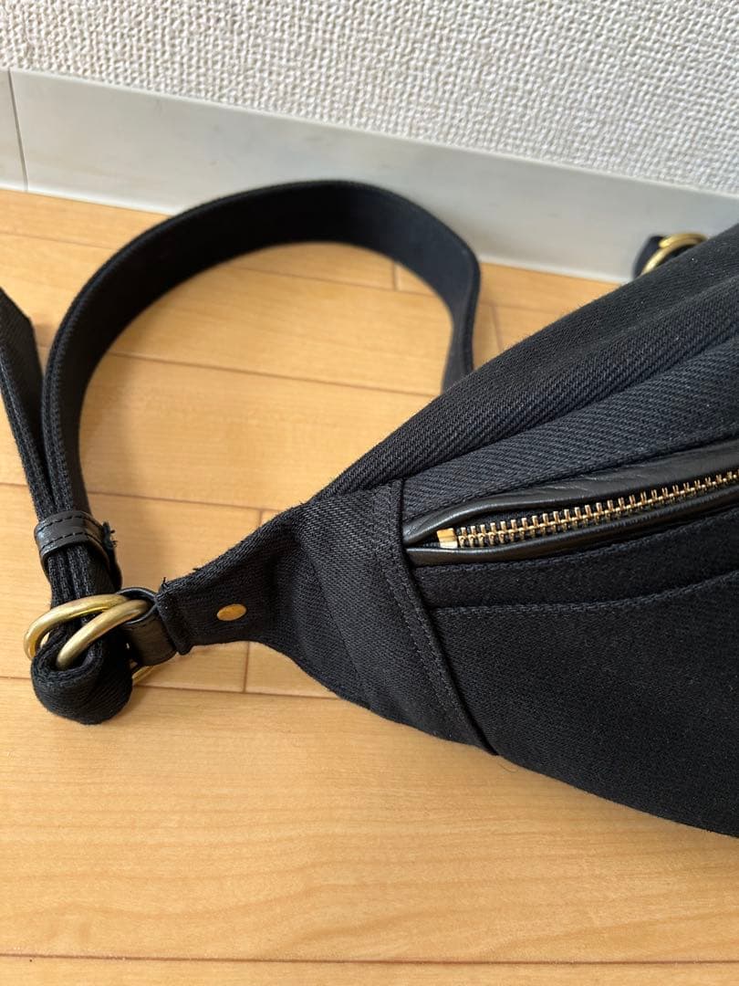 IRON HEART アイアンハート 21oz黒鎧ウエストバッグ/IHE-37