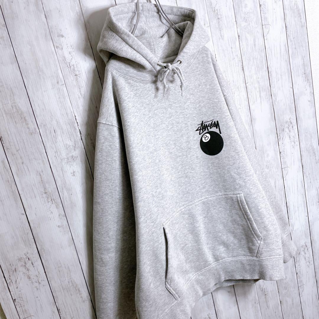 入手困難】【国内完売】ステューシー STUSSY 8ボール パーカー グレー
