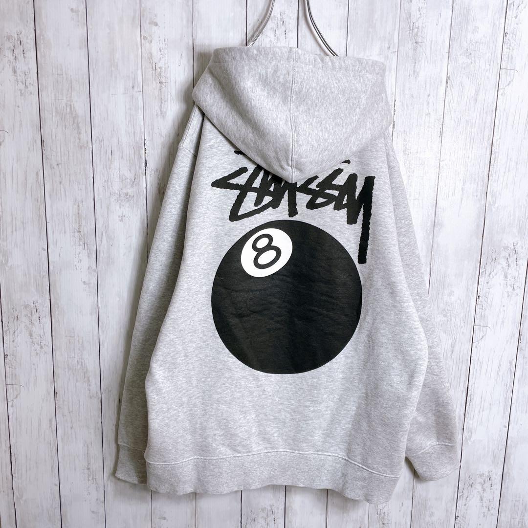 入手困難】【国内完売】ステューシー STUSSY 8ボール パーカー グレー