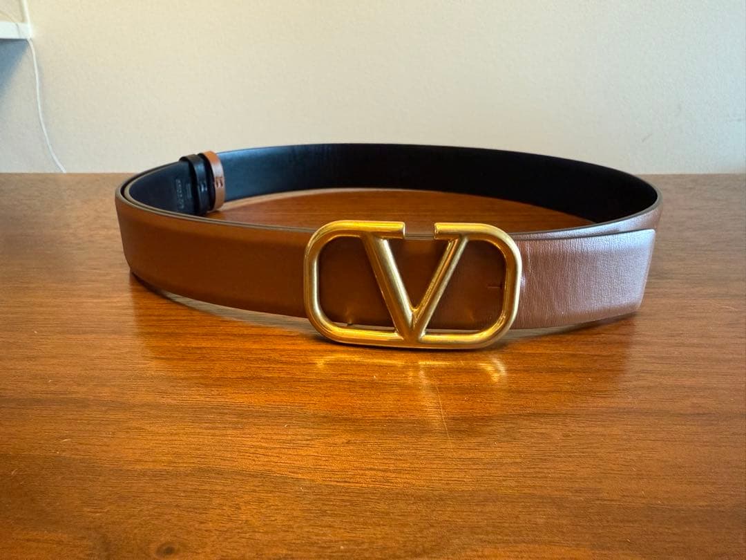 Valentino ブラウン ベルト 美品