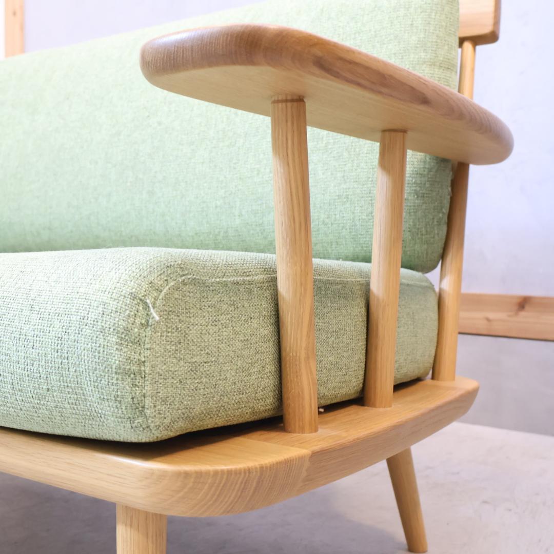 HIDA 飛騨産業 つぐみ 3人掛けソファ キツツキ ホワイトオーク 飛騨