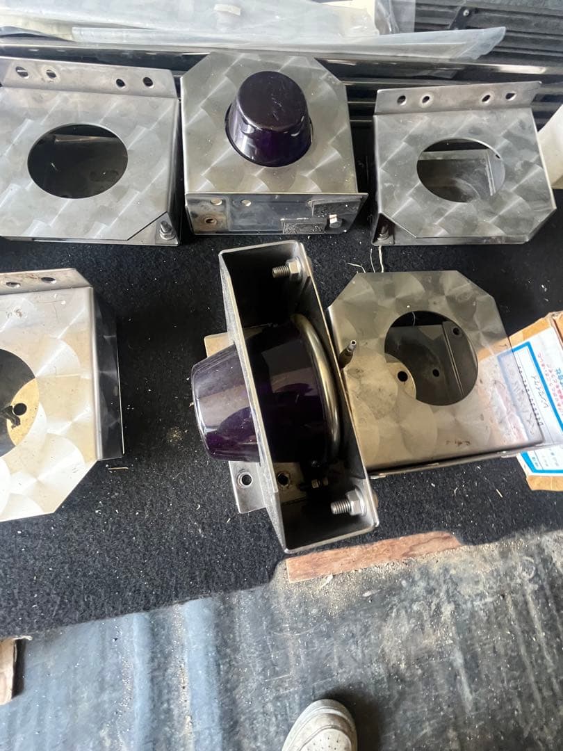 サイドマーカー土台10個ウロコデコトラ