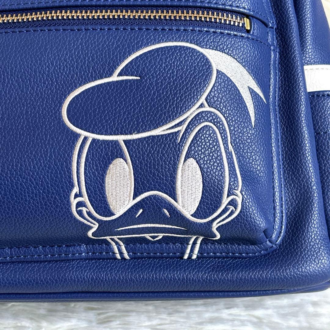 美品✨ドナルドダック 90周年 サマンサタバサ ディズニー バッグ リュック 青