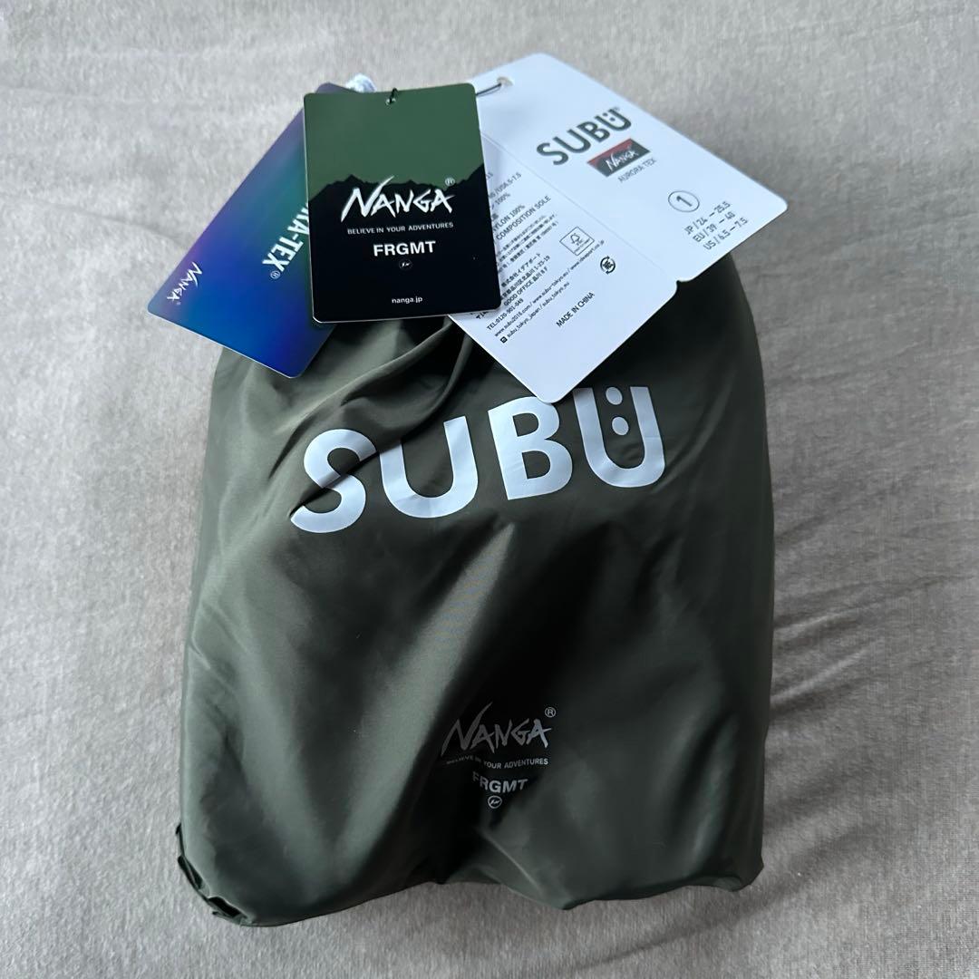 1新品 NANGA FRAGMENT SUBU ウィンター サンダル カーキ