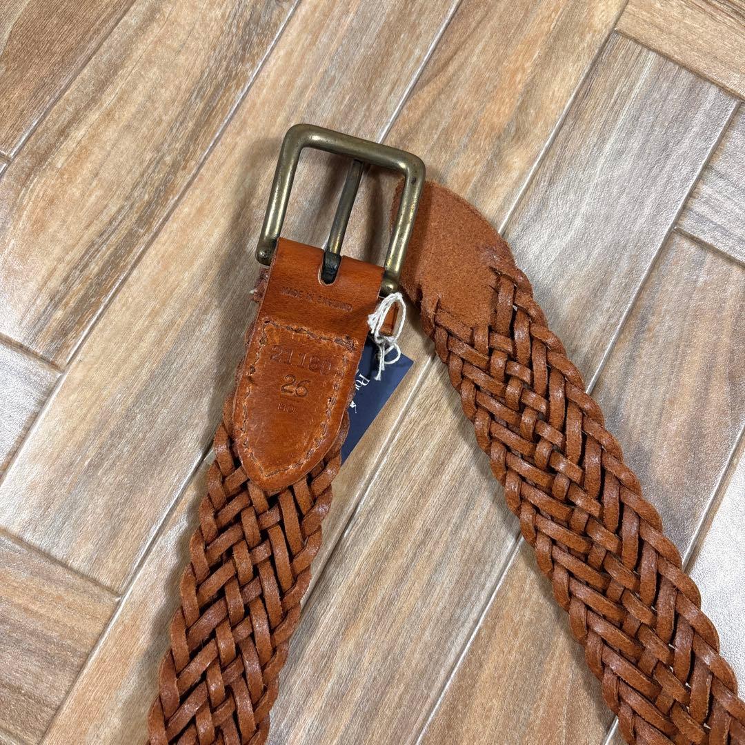 イングランド製 ポロラルフローレン メッシュベルト ブラウン 26/80 未