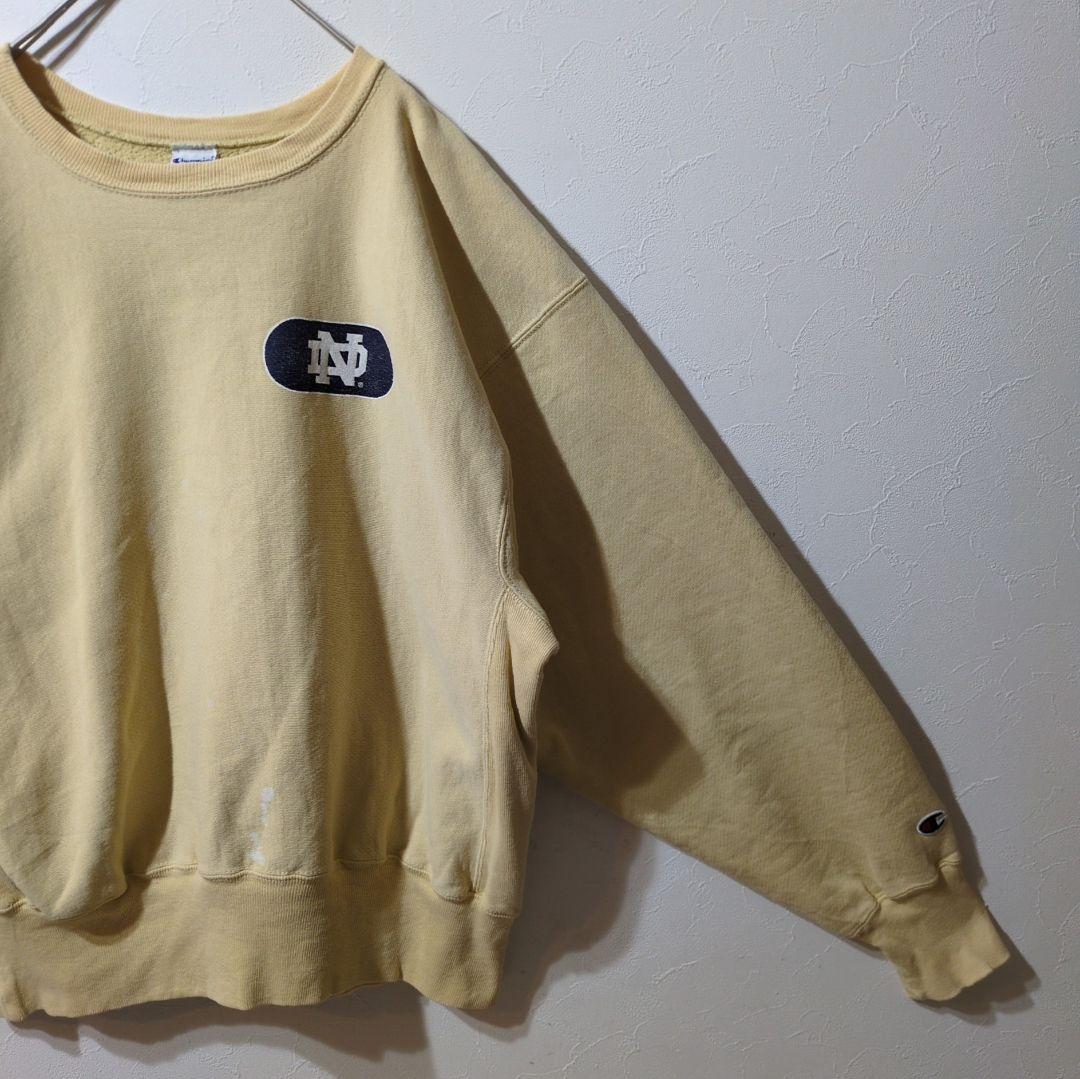 90s Champion リバースウィーブ カレッジ 刺繍タグ スウェット L
