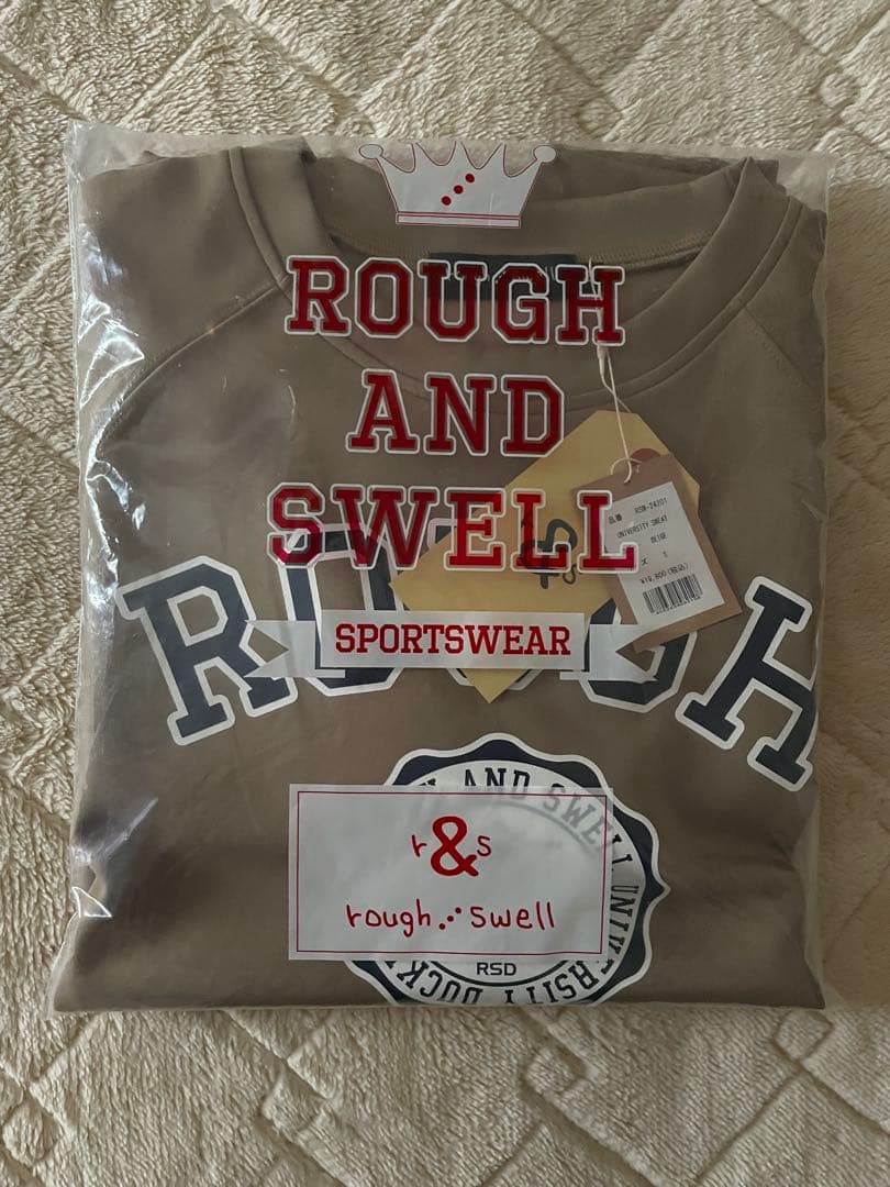 ⭐︎新品⭐︎ rough & swell ベージュ スウェット Sサイズ