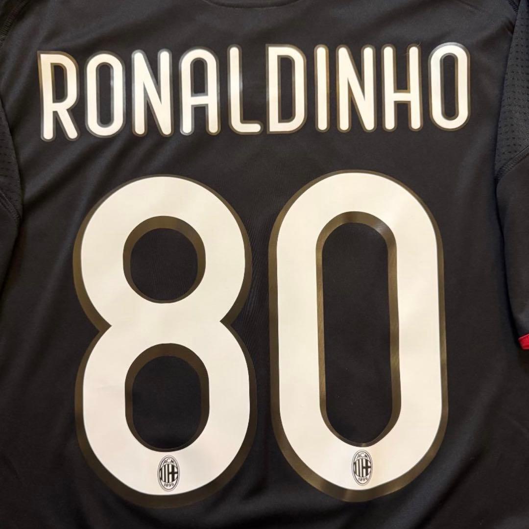 【ほぼ新品】ロナウジーニョ 09/10 ACミラン ユニフォーム 3rd