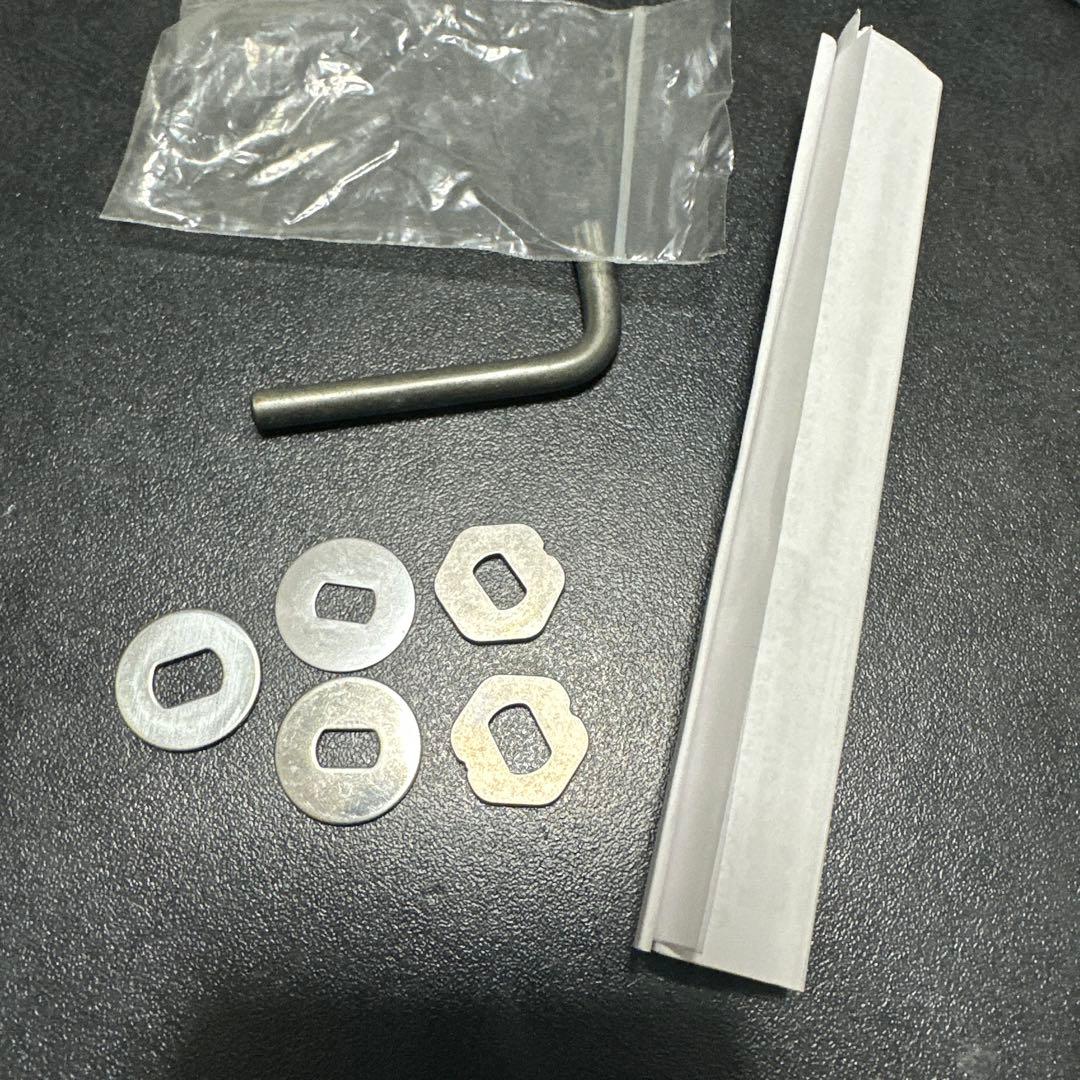 【美品】DRT バリアルハンドル95 シルバー　ナット込み