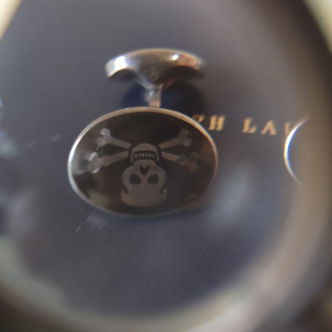 【超希少・未使用】ラルフローレン　純銀　スカル　オーバル　カフス　カフリンクス