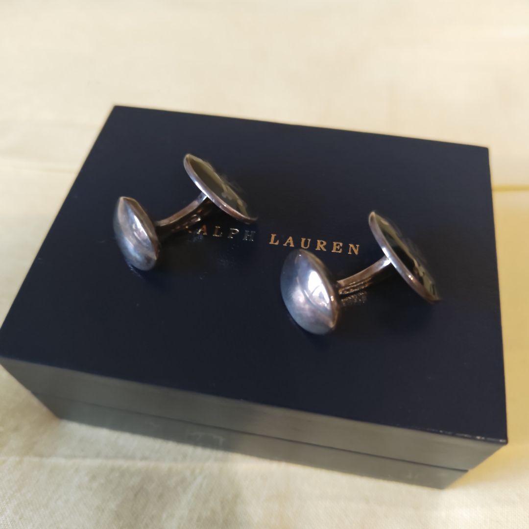 【超希少・未使用】ラルフローレン　純銀　スカル　オーバル　カフス　カフリンクス