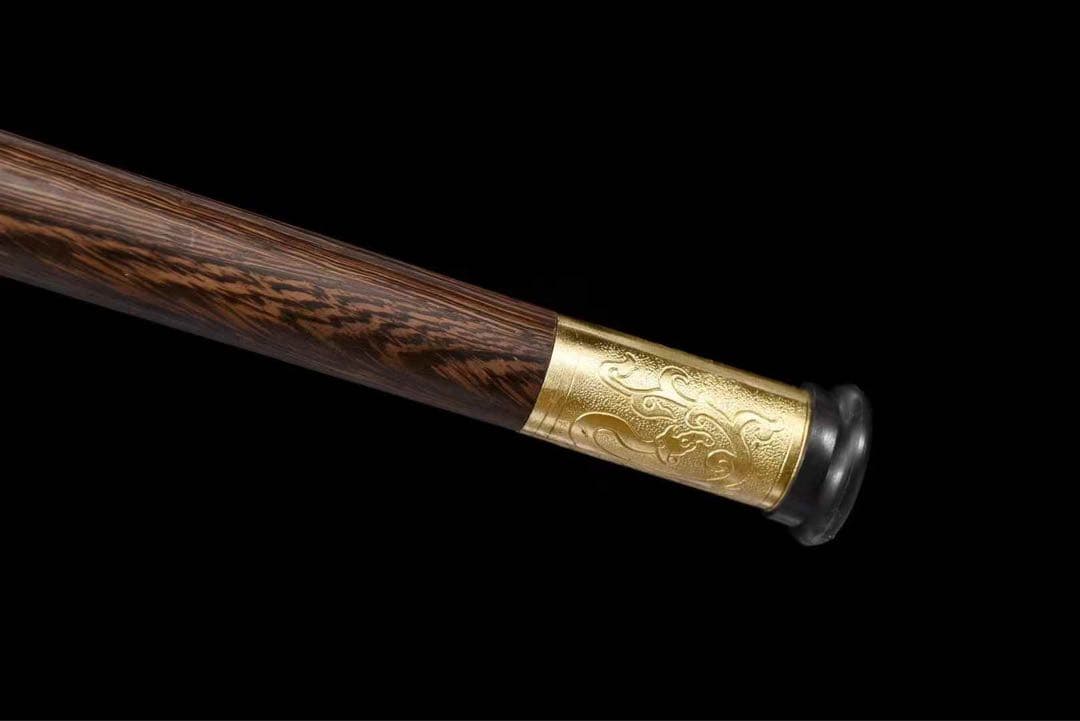 杖刀「隠柳」 真鍮象嵌 直刃 日本刀 模造刀 武具