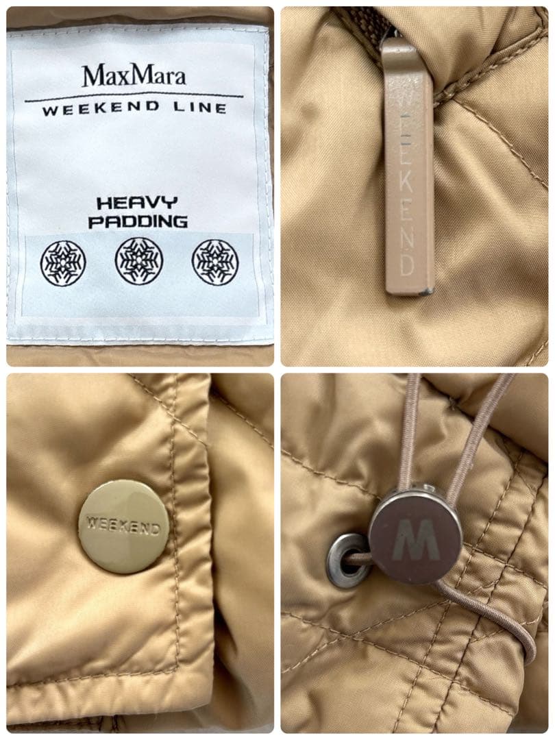 【美品】MaxMara Weekend キルティング ダウンコート フード