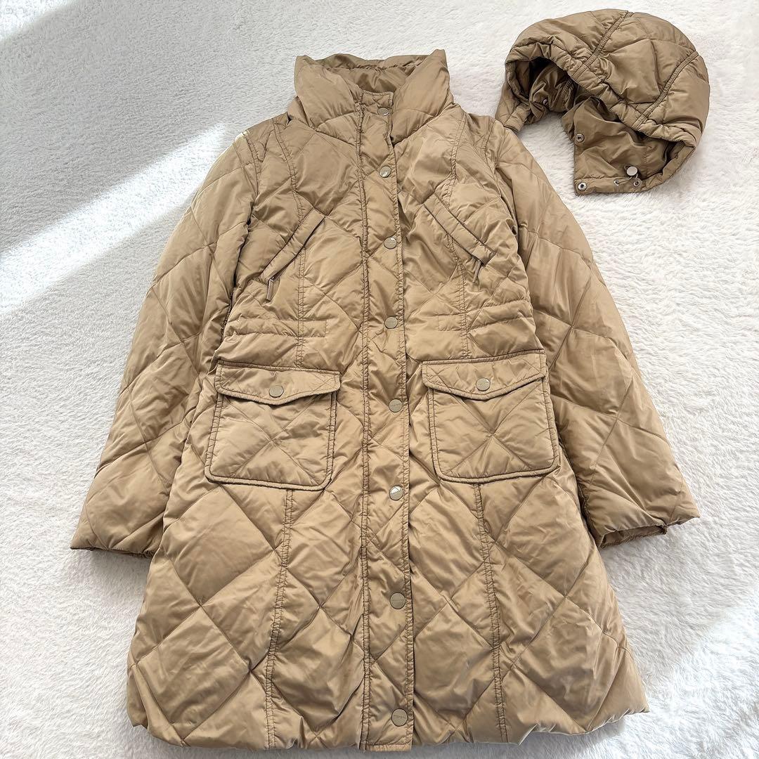 【美品】MaxMara Weekend キルティング ダウンコート フード